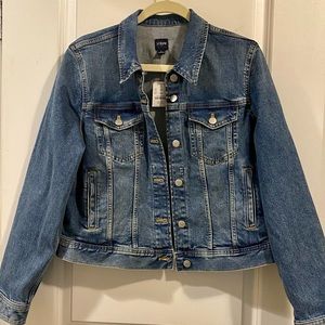 J Crew Classic Denim Jean Jacket - Women’s Size L - Brand New!